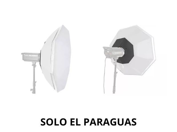 &u+ DIFUSOR SOFTBOX 60CM BLANCO Y PLATA P ILUMINADOR MONT BOWENS